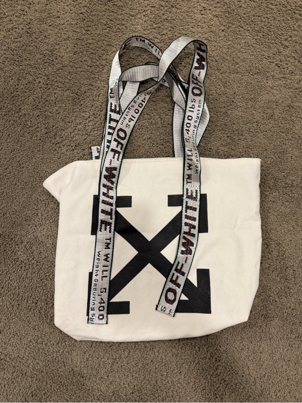 White tote bag